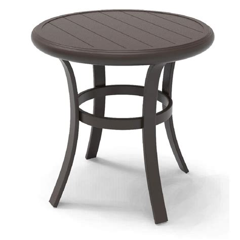 Round Hampton Bay Outdoor Side Tables Patio Tables The Home Depot