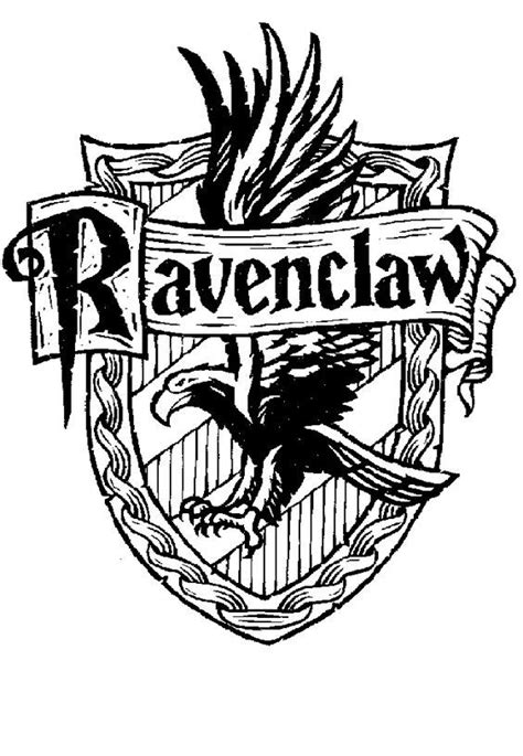 The world of harry potter is both fascinating and complex, and i love it! Ravenclaw Crest, Harry Potter. | coloring sheets ...