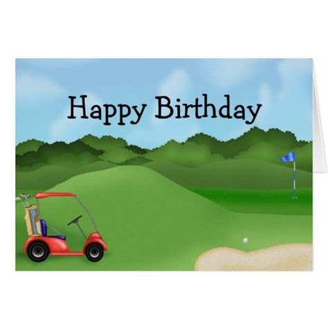 Golf Birthday Card Zazzle