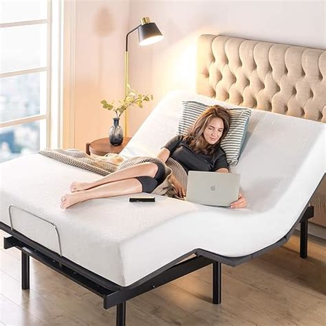 Zinus Jared Upholstered Adjustable Bed Base Bed Frame
