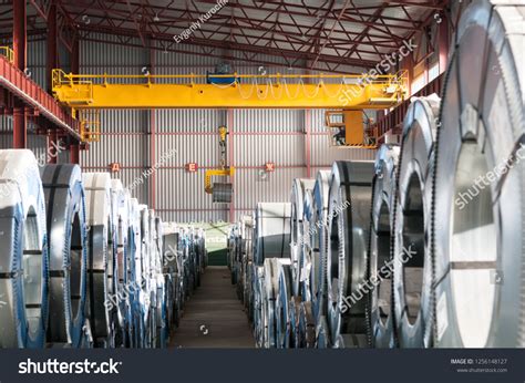 Factory Overhead Crane Hook Chain Stock Photo 1256148127 Shutterstock