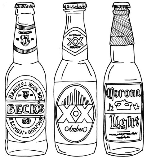 ️beer Coloring Page Free Download