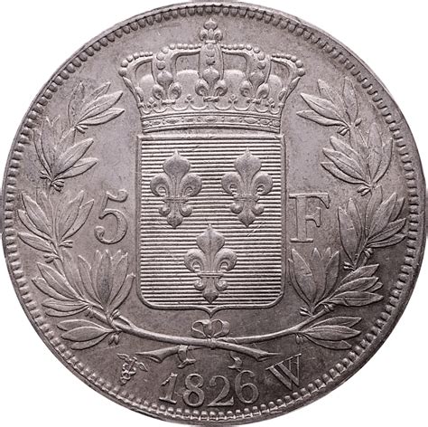 5 Francs Charles X Roi De France Bureau Monnaie