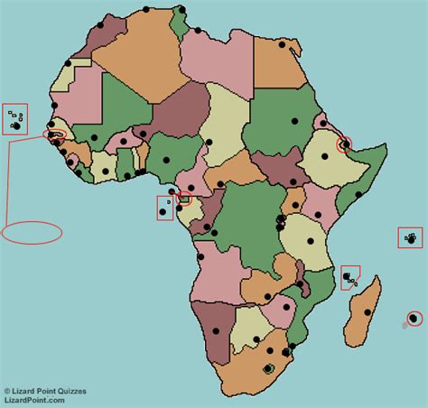 Africa Map Lizard Point Lizardpoint Map Quiz Test You