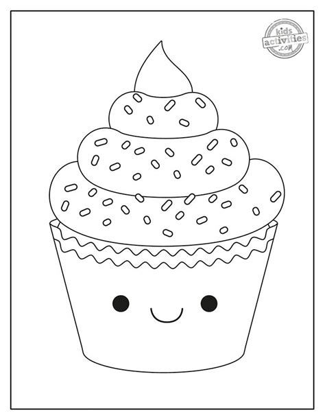 Free Printable Cupcake Coloring Pages Cupcake Coloring Pages Food