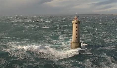 Workers Change Shift At One Of The Most Dangerous Lighthouses In The World