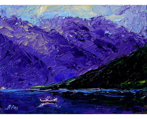 Glacier National Park Painting Original Art Montana Small Oil Etsy