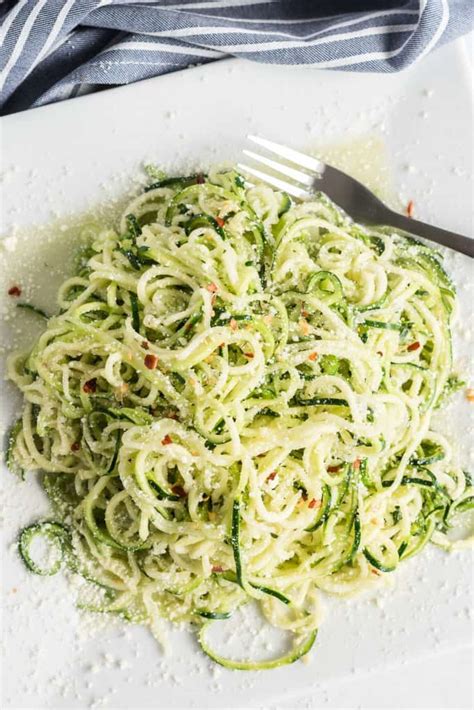 Garlic Parmesan Zucchini Noodles Wholesome Made Easy