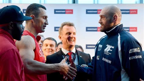 Tyson Fury Vs Wladimir Klitschko Ii Confirmed For Manchester On July 9