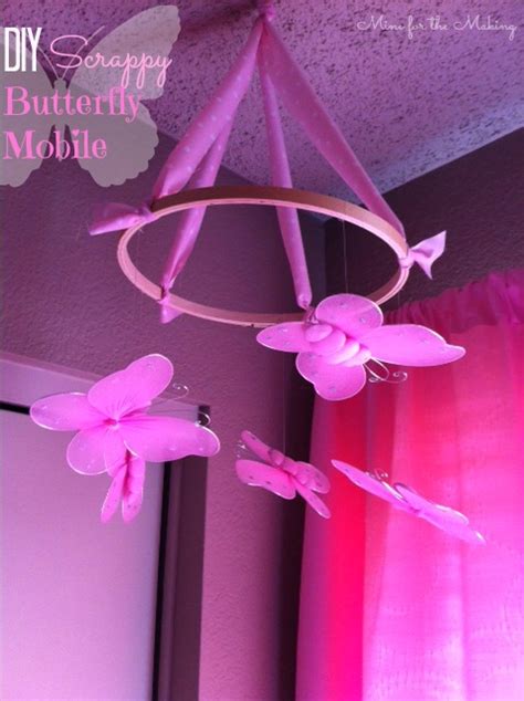 Take your metal ring and your picture 9. DIY Scrappy Butterfly Mobile - Mine for the Making