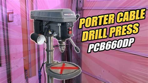 A Quick Overview Of The Porter Cable 15 12 Speed Drill Press Pcb660dp
