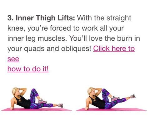 10 Exercises For Inner And Outer Thighs Summervibes Musely