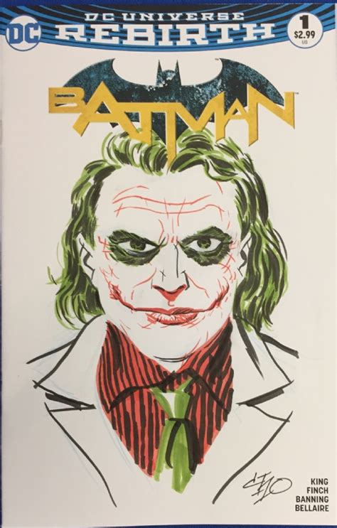 Joker Blank Sketch Cover By Michael Cho In Clay Duchenes Blank Comic