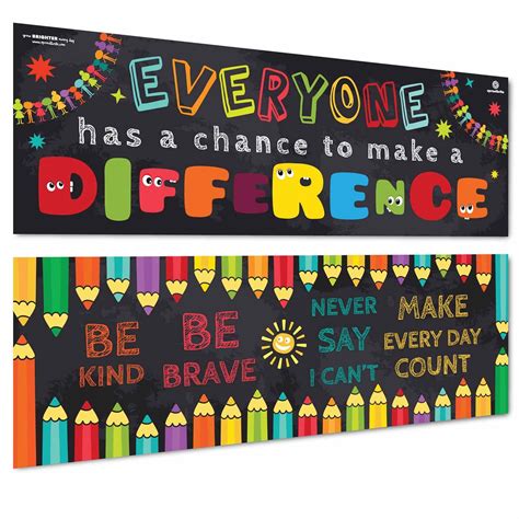 Everyone Has A Chance To Make A Difference Classroom Banner