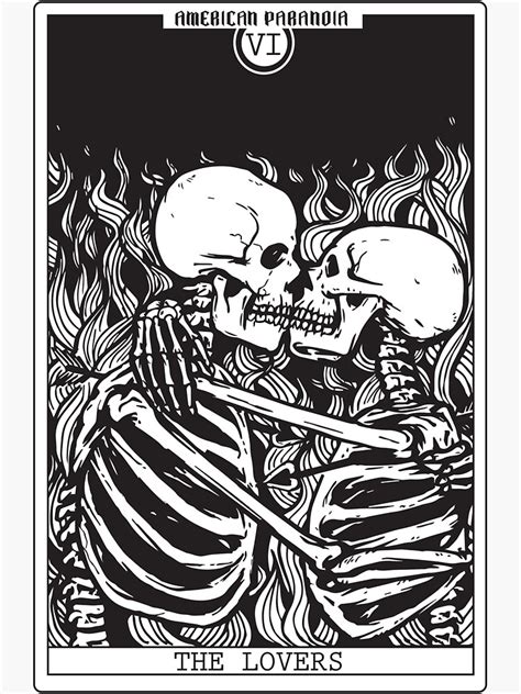 The Lovers Tarot Card Sticker By Mayalavendar Redbubble