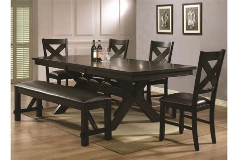 This particular dining room tableand dining chairs provides plus dining bench offer a crisp, clean lines and fashionable style. Pelennor 6 Piece Dining Set; Living Spaces. Farm style ...