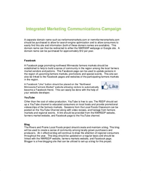 7 Marketing Campaign Templates Free Sample Example Format Free