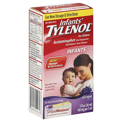 Infants Tylenol For Children 1 Oz Acetaminophen Oral Suspension In