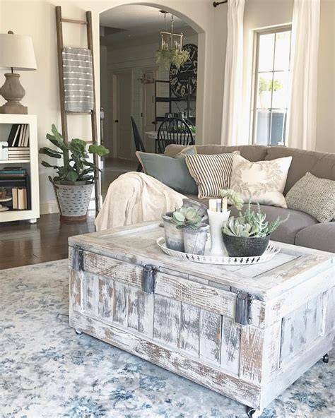 Distressed Trunk Coffee Table • Display Cabinet