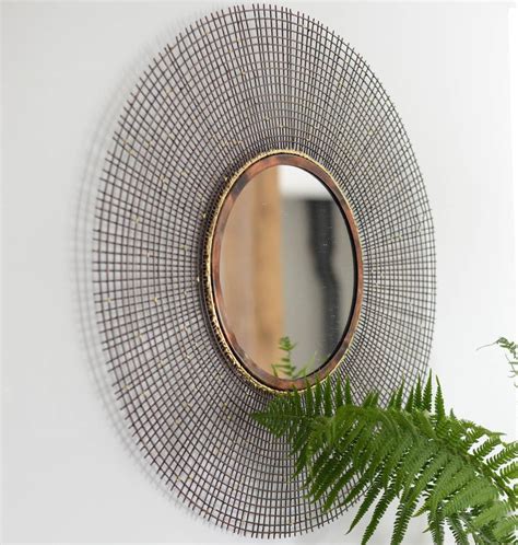 Copper And Gold Sunburst Mirror By The Forest And Co