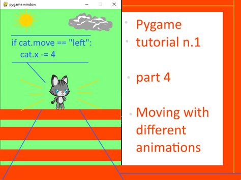 Pygame Tutorial 1 Part 4 More On Movement And Animations Python