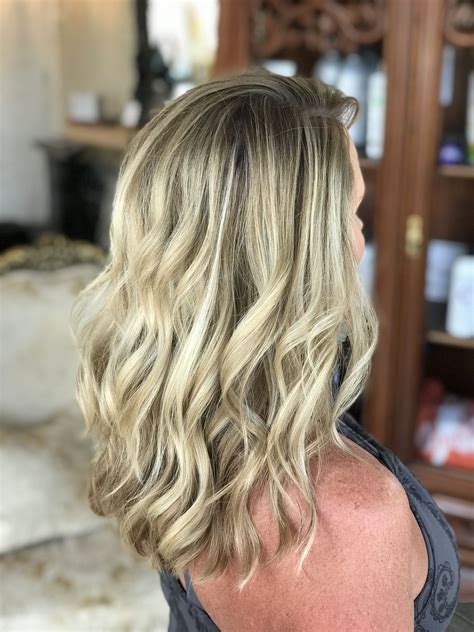 Honey Beige Blonde Highlights With Natural Shadow Base By Brittany At