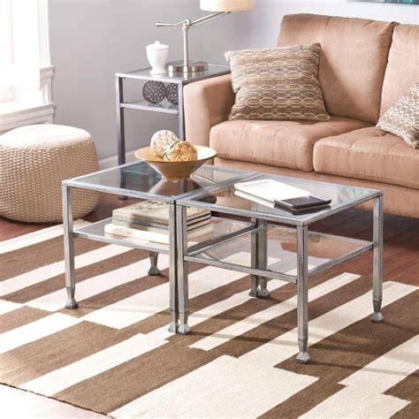 Southern Enterprises Silver Coffee Table Hd864617 The Home Depot