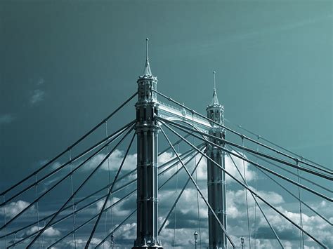 Free Photo Architecture Bridge Building Business City Clouds