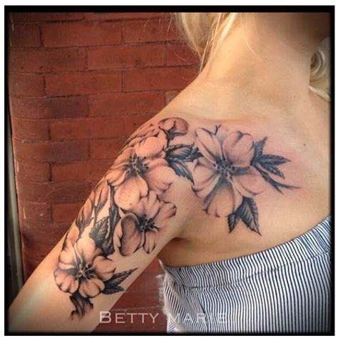 The 25 Best Flower Shoulder Tattoos Ideas On Pinterest