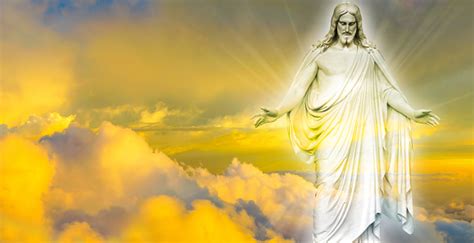 Jesus Christ In Heaven Panoramic Image Stock Photo Download Image Now