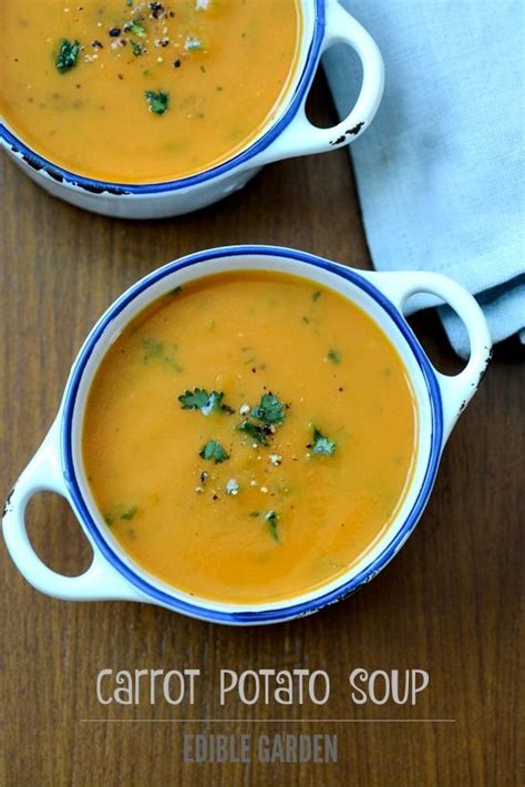 Carrot Potato Soup A Very Light Deliciously Healthy Indian Style Soup