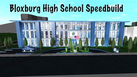 Bloxburg School Speed Build Youtube