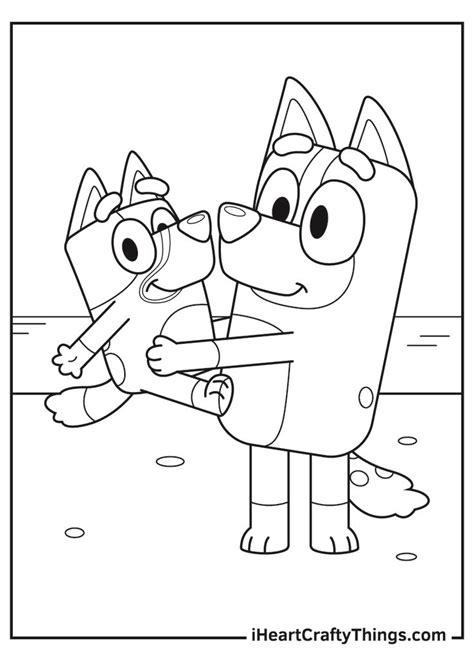 Bluey Coloring Pages Halloween Dulce Ricks