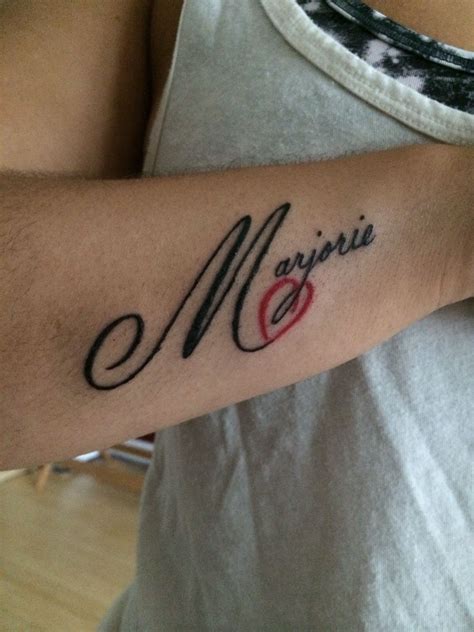Marjorie ~ My Mothers Name Name Tattoos For Moms Name Tattoo Tattoos