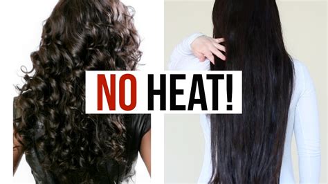 Straight Hair Without Heat Curly Hair Tutorial Vlr Eng Br
