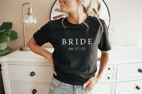 Personalized Bride And Groom T Shirts Bride Shirt Groom Etsy