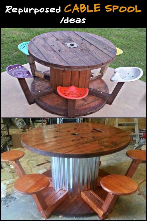 30 Extraordinary Ways To Repurpose Old Wooden Wire Spools Wooden
