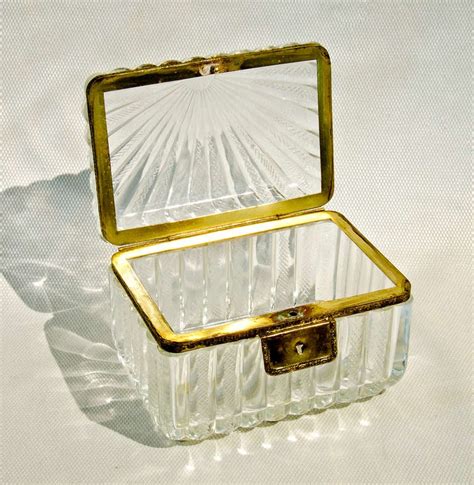 Large Glass Box Rising Sun Pattern For Sale At 1stdibs