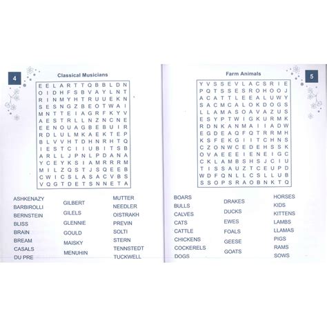 Large Print Word Search Games And Puzzles At The Works