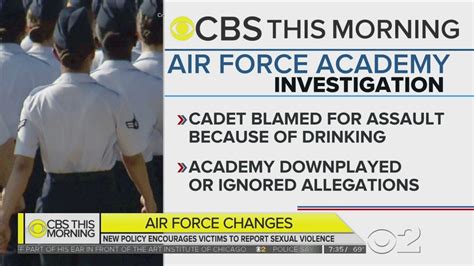 air force academy adopts policy encouraging cadets to report sexual assaults youtube