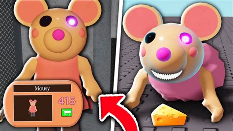 Piggy Mousy Skin Showcase Gameplay Roblox Piggy Custom Map Maker
