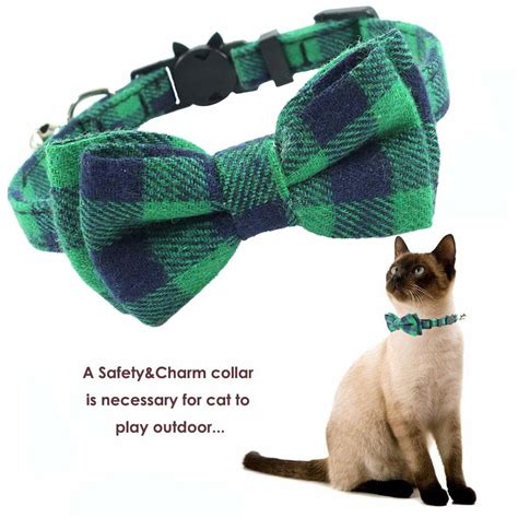 Average rating:0out of5stars, based on0reviews. Breakaway Bow Tie Cat Collar With Bell Plaid Design ...