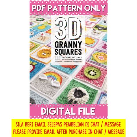 crochet pattern 3d granny squares 100 crochet patterns for pop up granny squares pdf