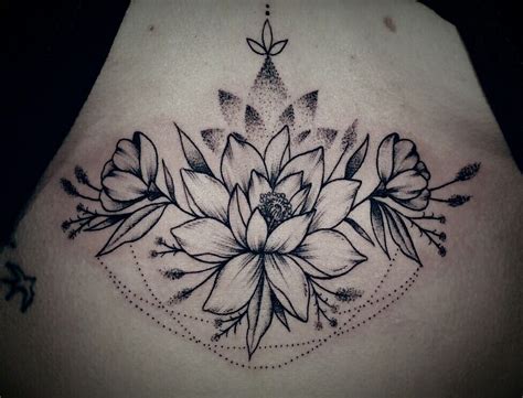 39 Stunning Lotus Flower Sternum Tattoo Meaning Ideas