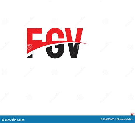 FGV Letter Initial Logo Design Vector Illustration Stock Vector