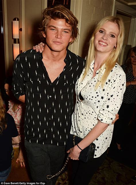 Jordan Barrett And Lara Stone Arrive At Party Together Daily Mail Online