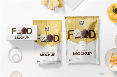 Free Food Packaging Mockup Psd