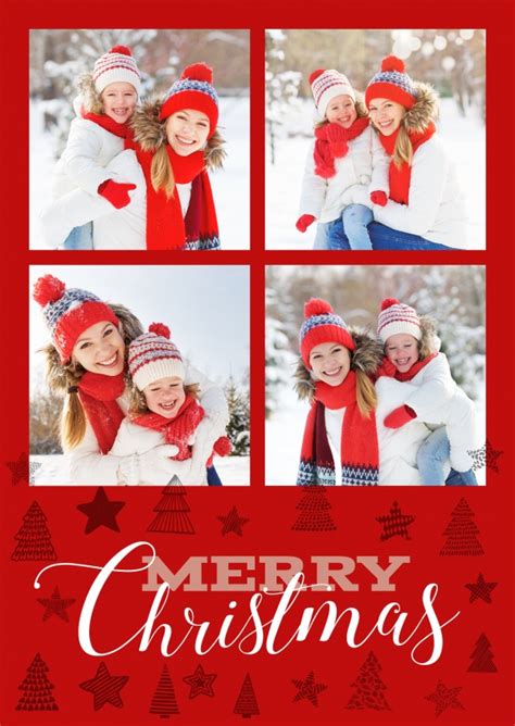 Create your own personalized greeting cards with this free template! Free Printable Photo Christmas Cards Templates | Print and ...