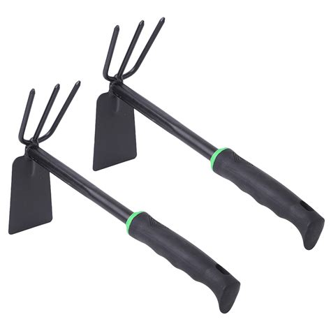 2 Pcs Garden Hoe Stainless Steel Lightweight Double Head Cultivation