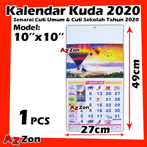 Kalender 2020 Cuti Malaysia